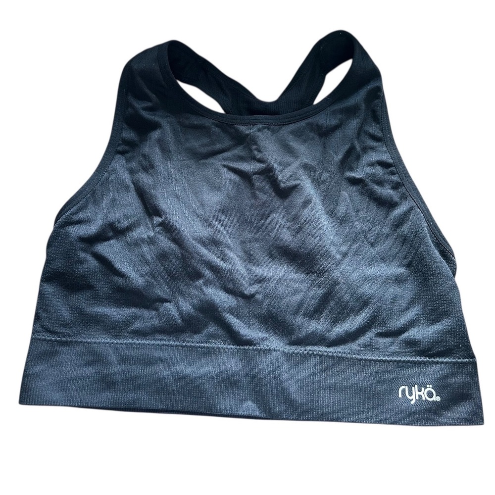 Ryka Black Sports Bra Racerback Adjustable Straps Size XXL TTG Workout Fitness